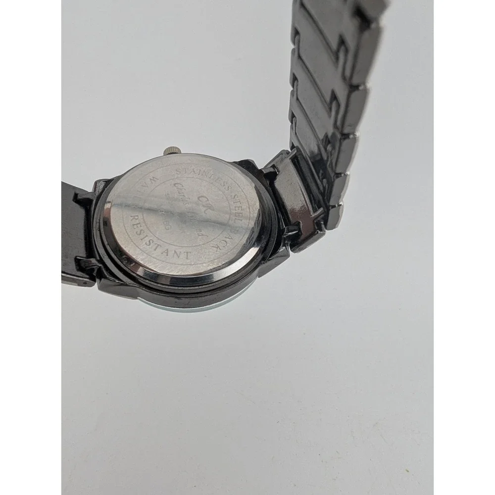 Charles Raymond Men's Watch 38mm Case Black/Silver 7.5